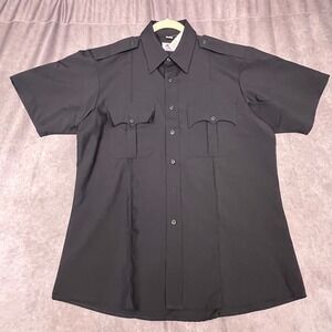 First Class Uniform Shirt Mens Large Navy Blue New Short Sleeve Tactical SS06